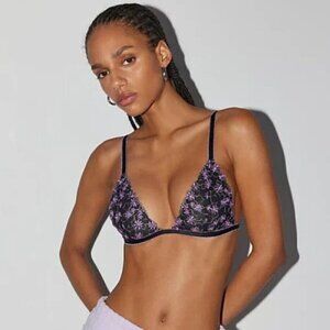NWT UO Out From Under Christy Lazy Daisy Purple Bralette